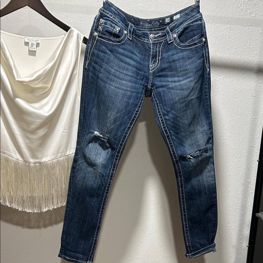 Miss meStylish Blue Distressed Women Jeans size 28